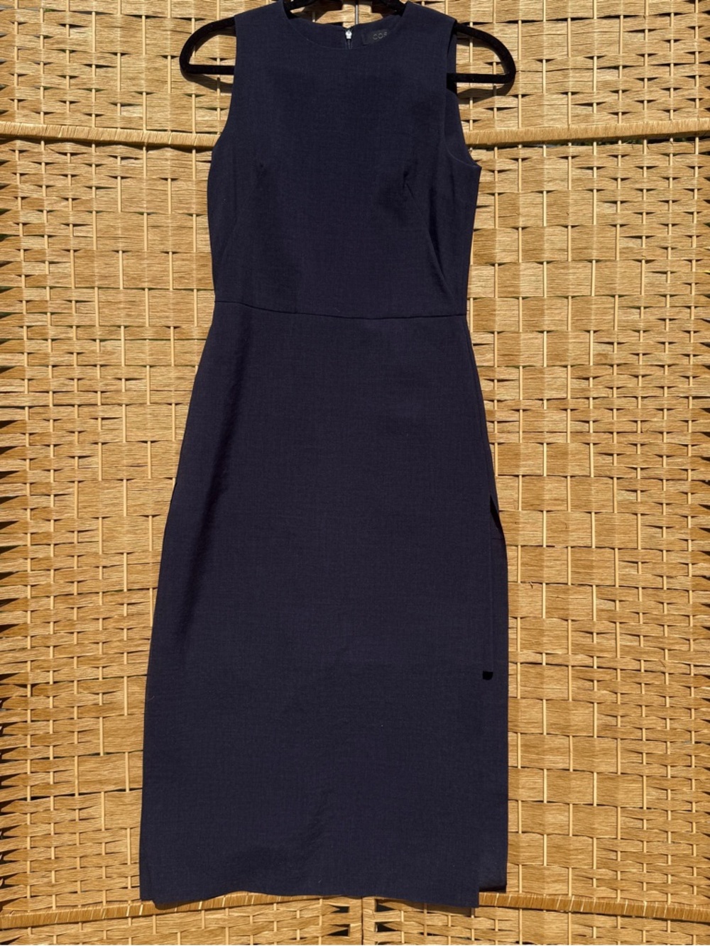 COS Navy Sleeveless Midi Dress Women’s Size 4
